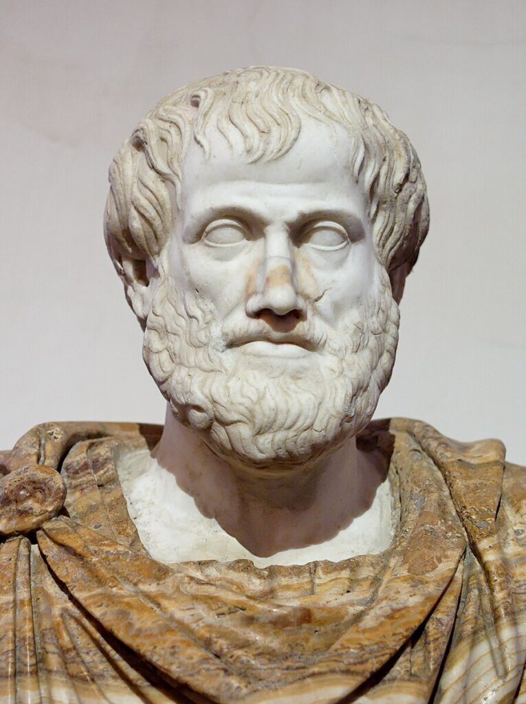statue of famous mathematician aristotle
