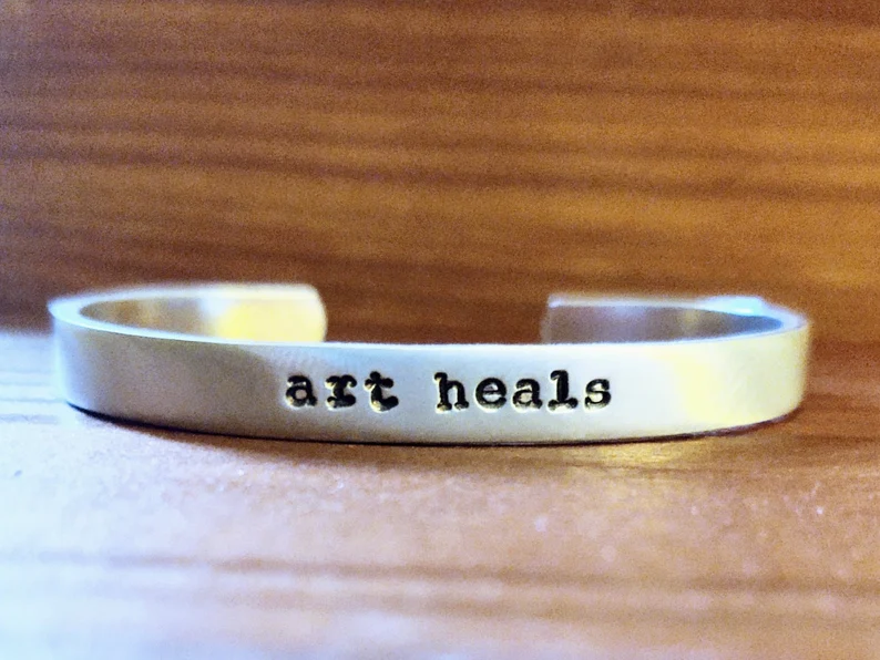 Gifts for Art Teachers: art heals bracelet