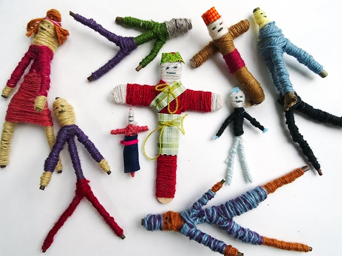 Art therapy activities: worry dolls