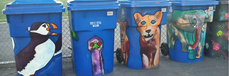 Recycling Center Painted