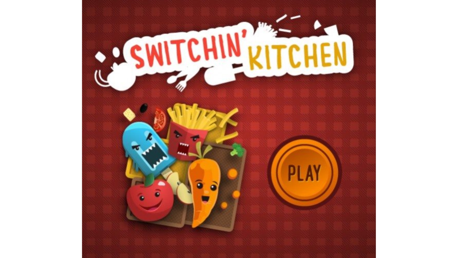 Picture of the loading screen of a video game called Switchin' Kitchen
