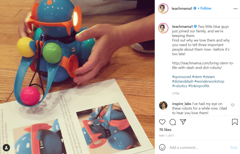 Still of awesome tools for teaching robotics like Dot and Dash Robots from Instagram