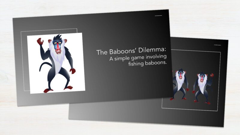 Screenshot of The Baboons' Dilemma mini-lesson