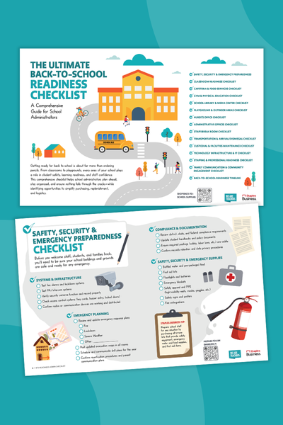 Back to School Checklist Two pages from a back to school checklist for administrators
