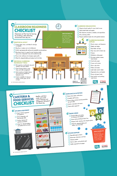 Back to School Checklist Two pages from a back to school checklist for administrators