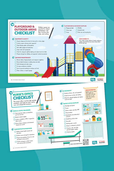 Back to School Checklist Two pages from a back to school checklist for administrators