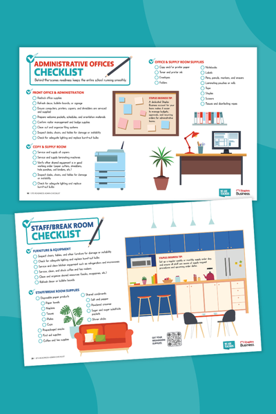 Back to School Checklist Two pages from a back to school checklist for administrators