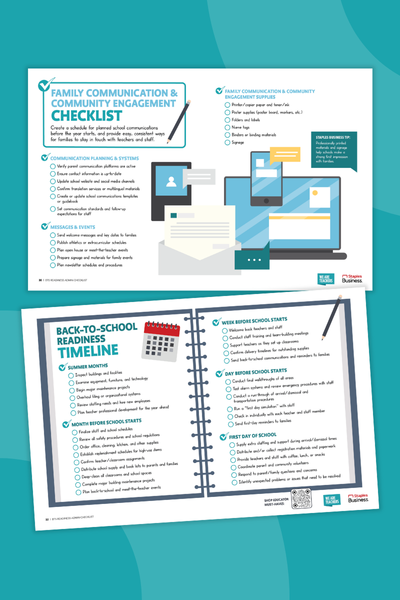 Back to School Checklist Two pages from a back to school checklist for administrators