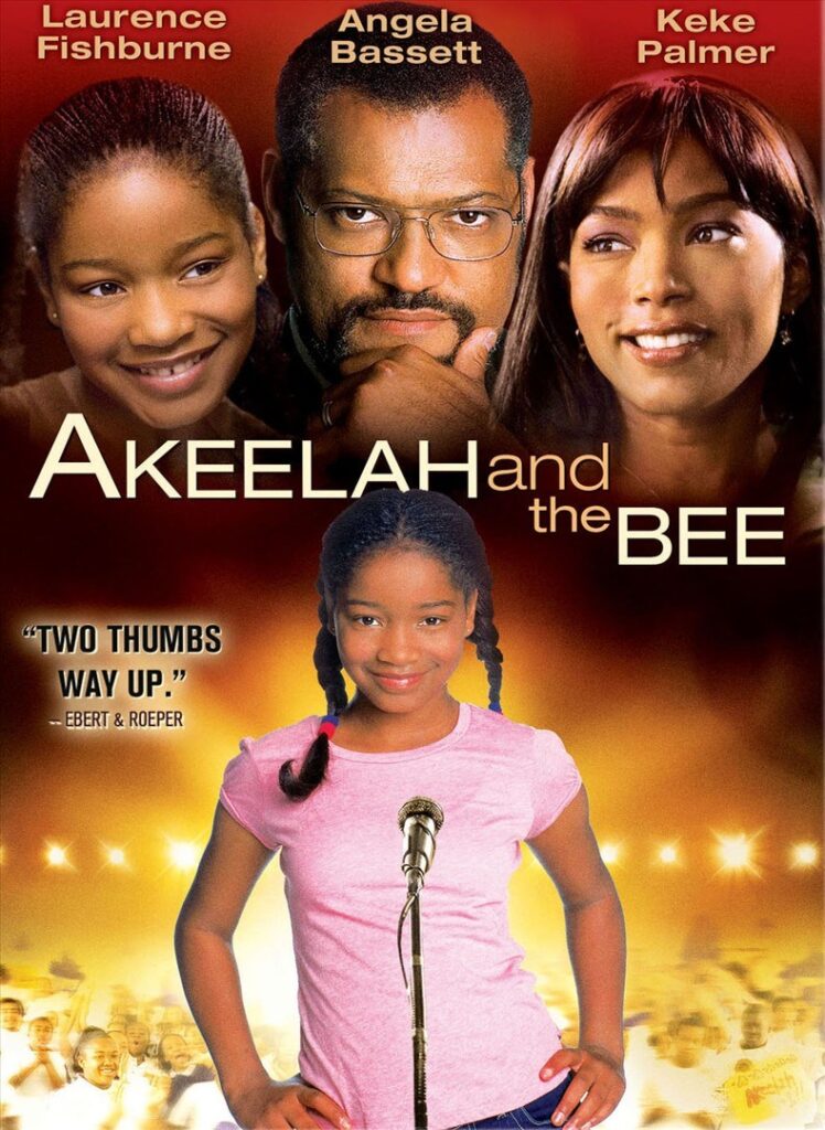 Keke Palmer, Laurence Fishburne, and Angela Bassett poster for Akeelah and the Bee