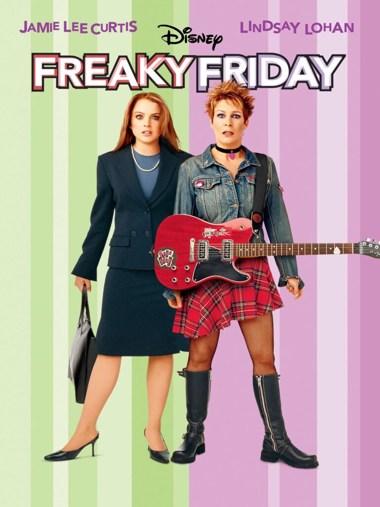 Lindsay Lohan and Jamie Lee Curtis Freaky Friday movie poster
