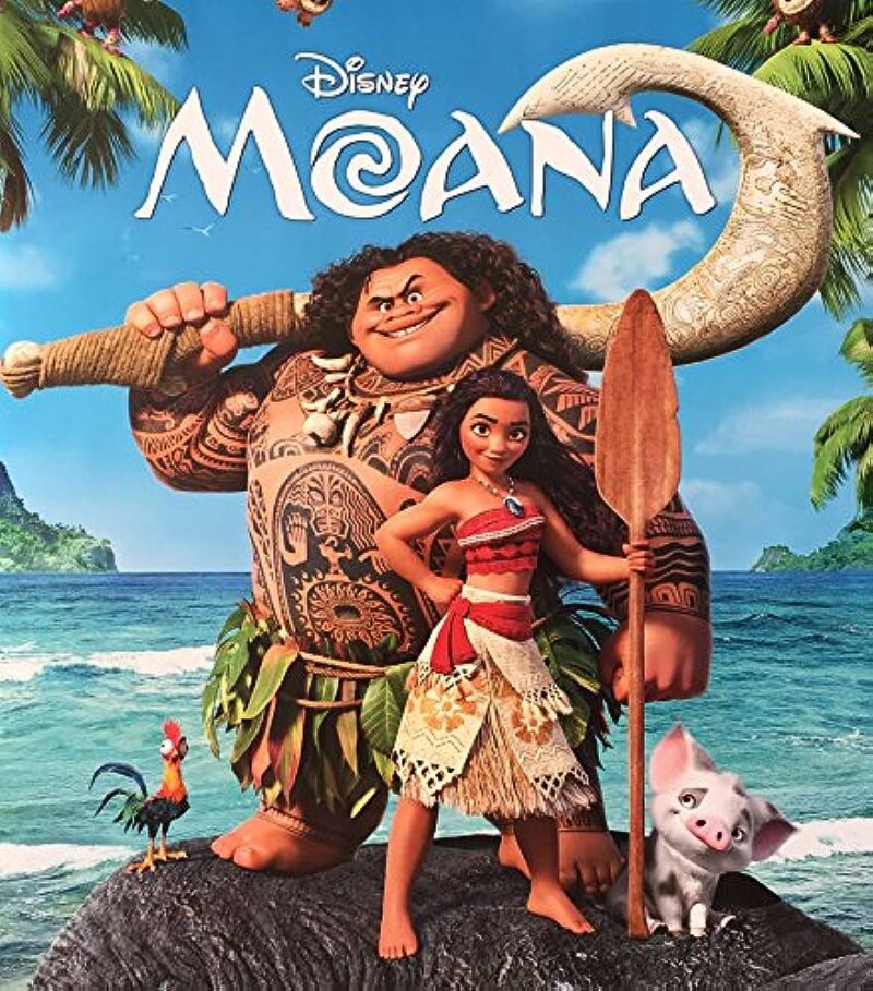 Moana poster featuring Moana standing on the beach