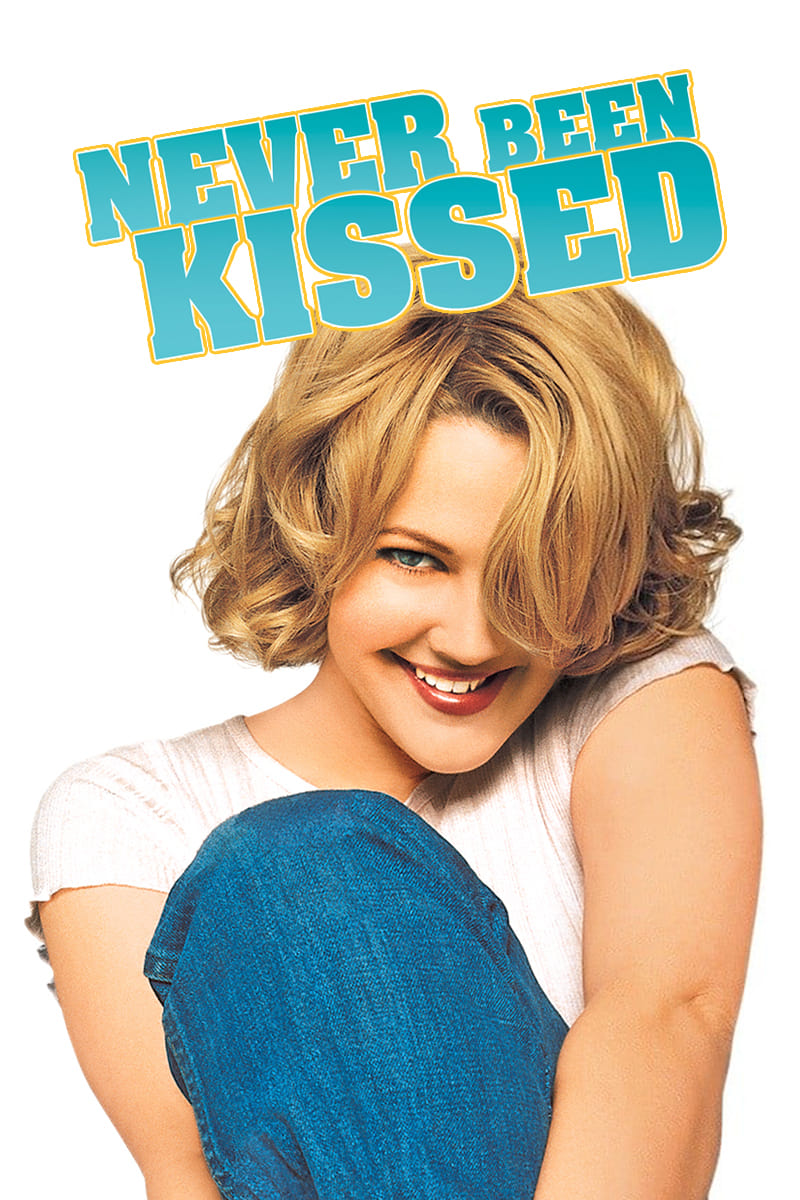 Drew Barrymore on the cover of Never Been Kissed movie