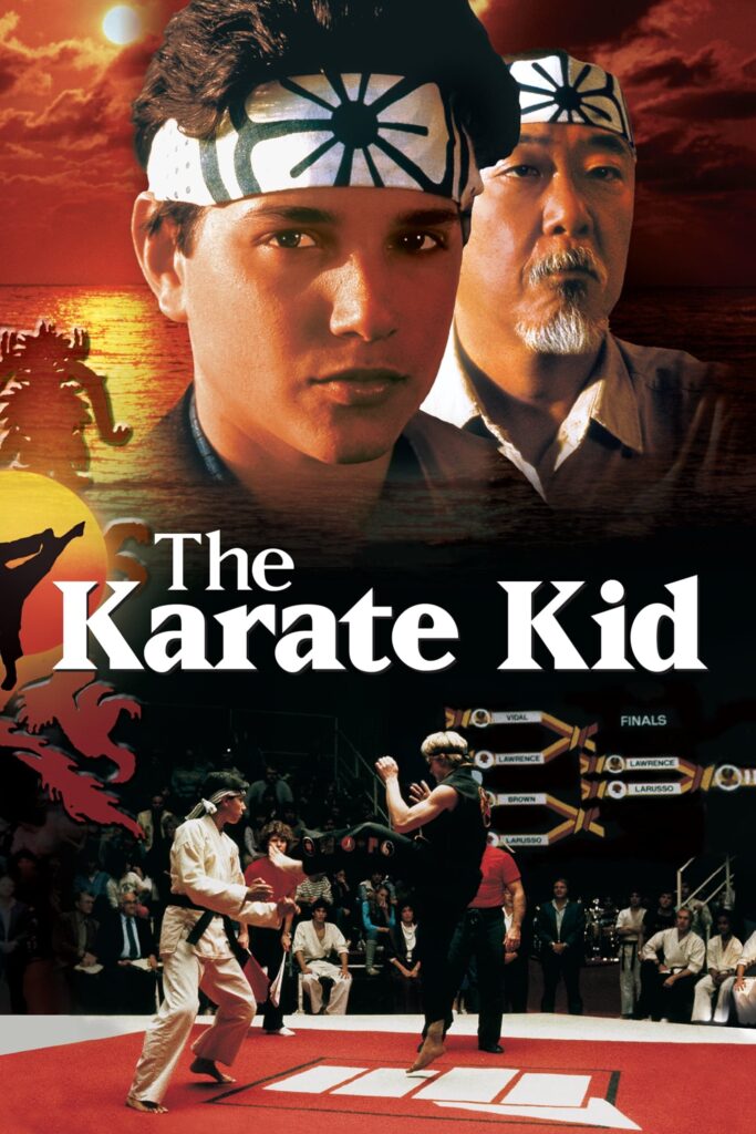 The Karate Kid poster starring Ralph Macchio and Pat Morita