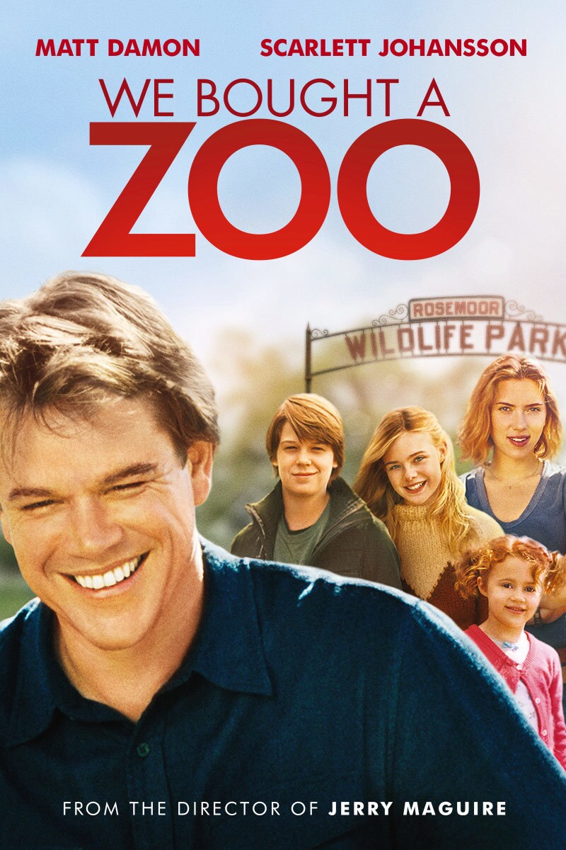 Matt Damon on the poster for We Bought a Zoo
