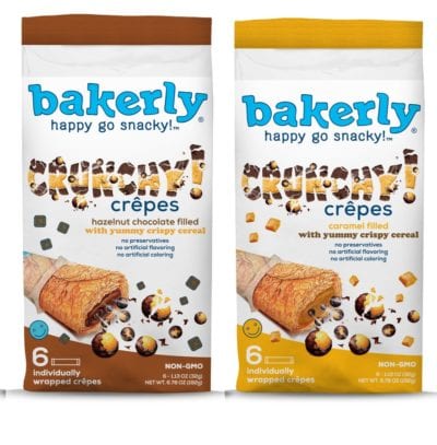 No Fridge Snacks for Teachers Bakerly crepes in caramel and hazelnut