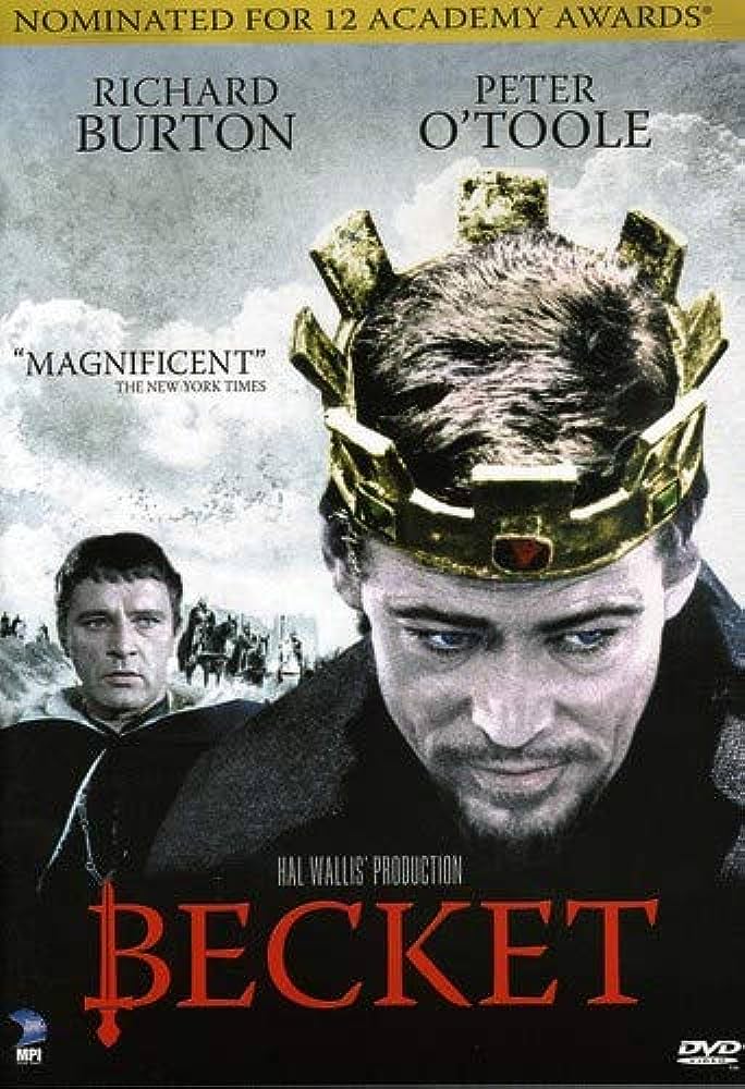 becket movie cover, historical movie 