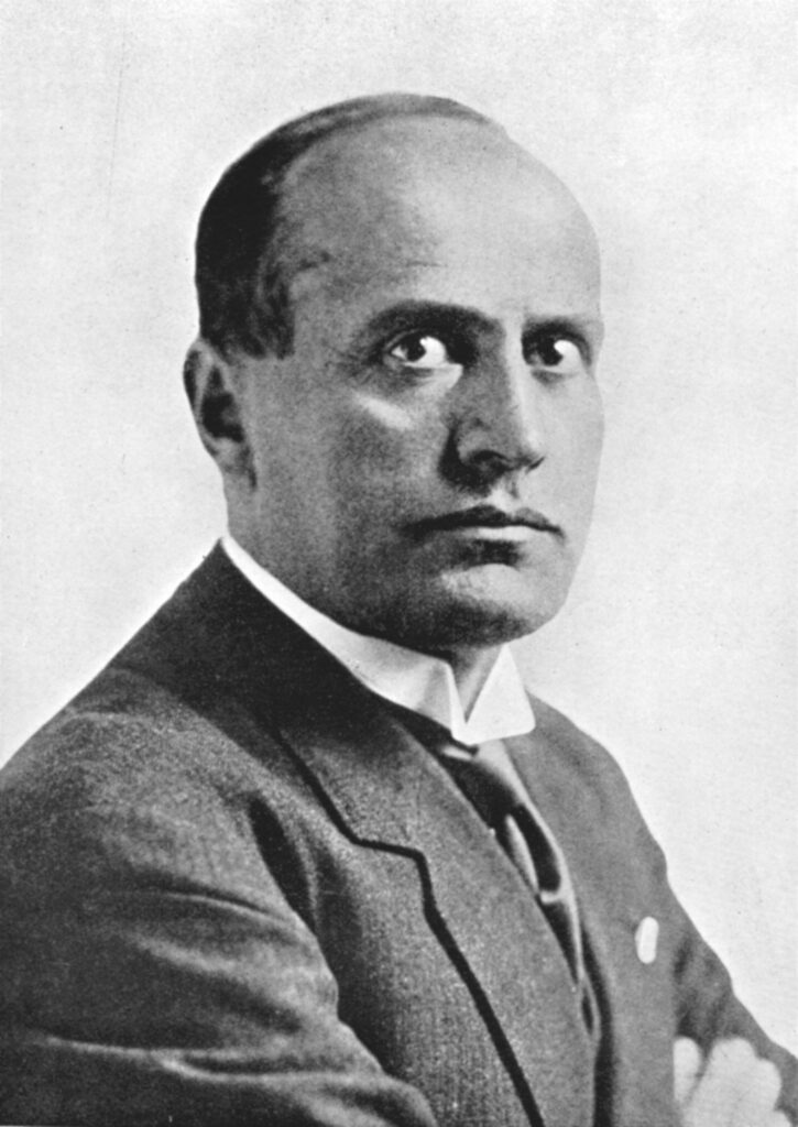 Portrait of Benito Mussolini