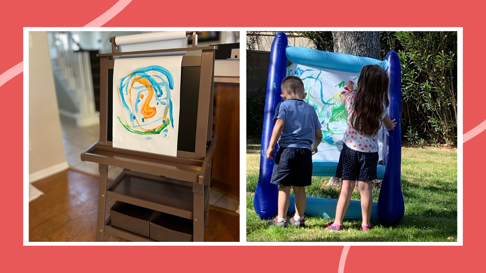 Kids Painting Set, Nature, 3 x 3 Mini Canvas & Easels