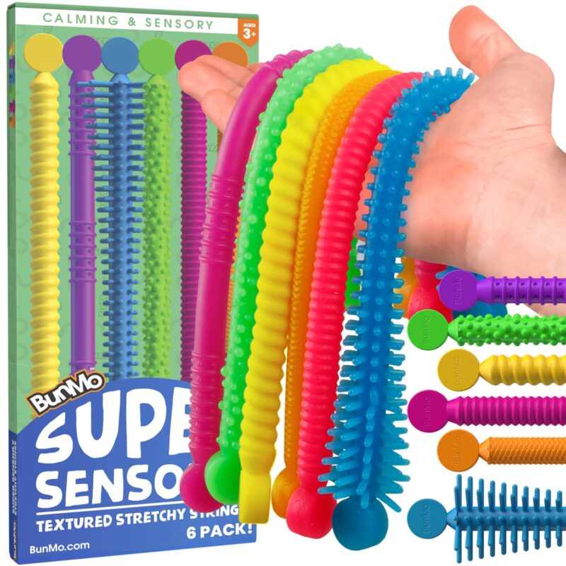 Fidgets for kids: Textured Silly Stretchy Strings