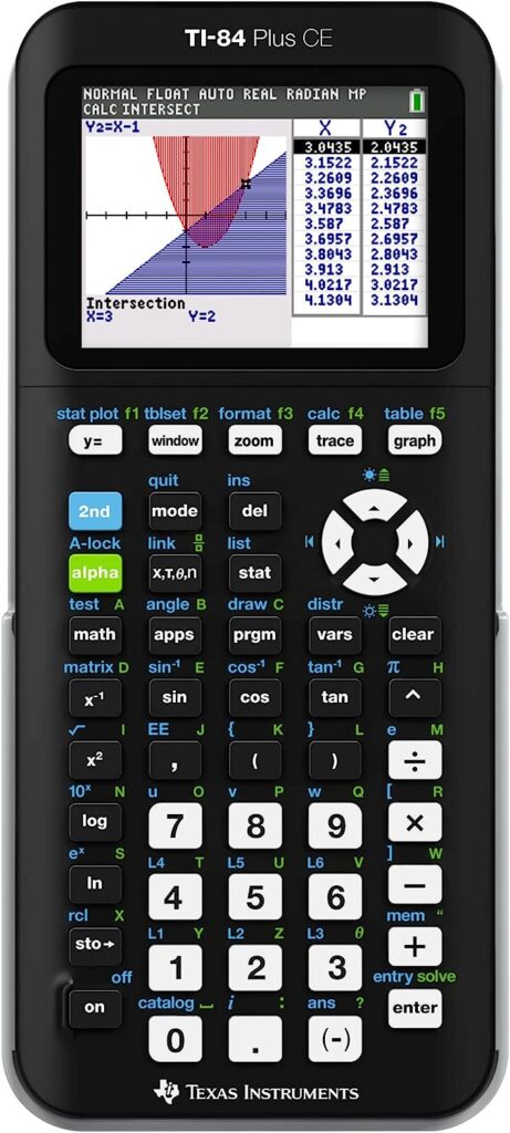 Texas Instruments TI-84 Plus CE graphing calculator