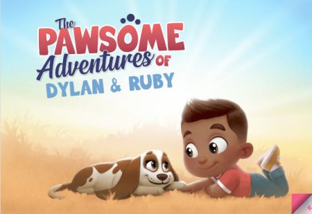Personalized children's book called The Pawsome Adventures of Dylan and Ruby