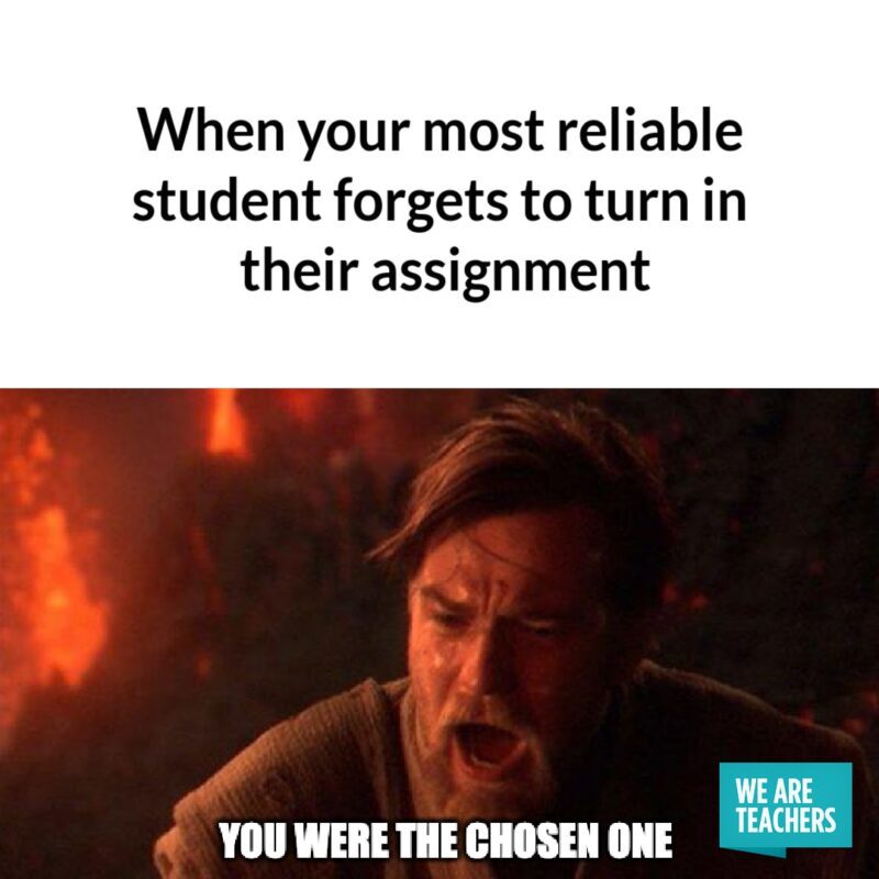 When your best students forgets to submit the assignment