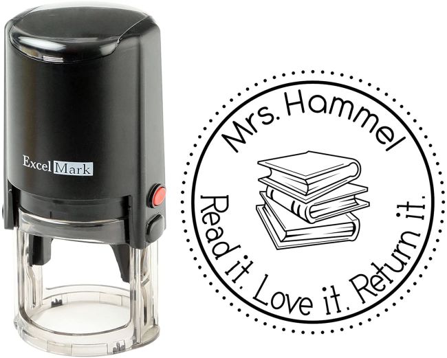 Personalized Teacher Library Stamp- DIY Teacher Gifts