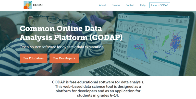 CODAP websites for teaching and learning graphing
