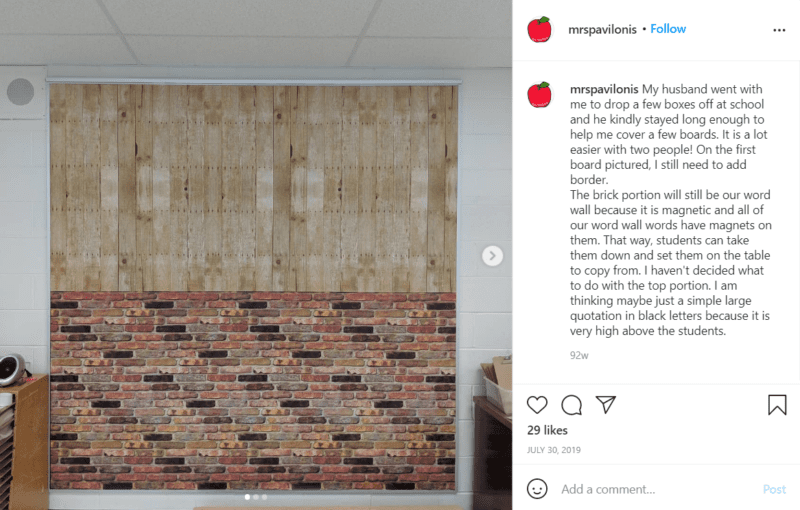 Still of better than paper can be used with two patterns on one wall from Instagram