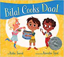 Book cover for Bilal Cooks Daal example of nutrition books for kids
