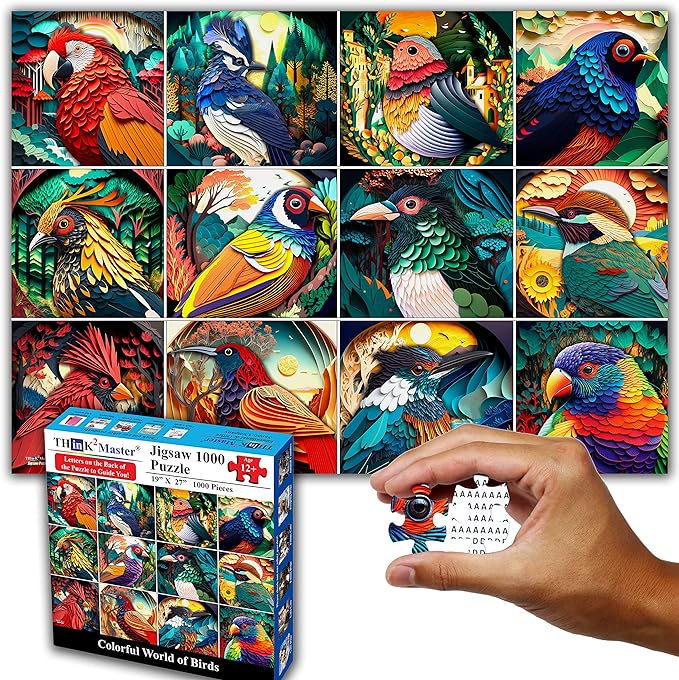 puzzle with different birds on it 
