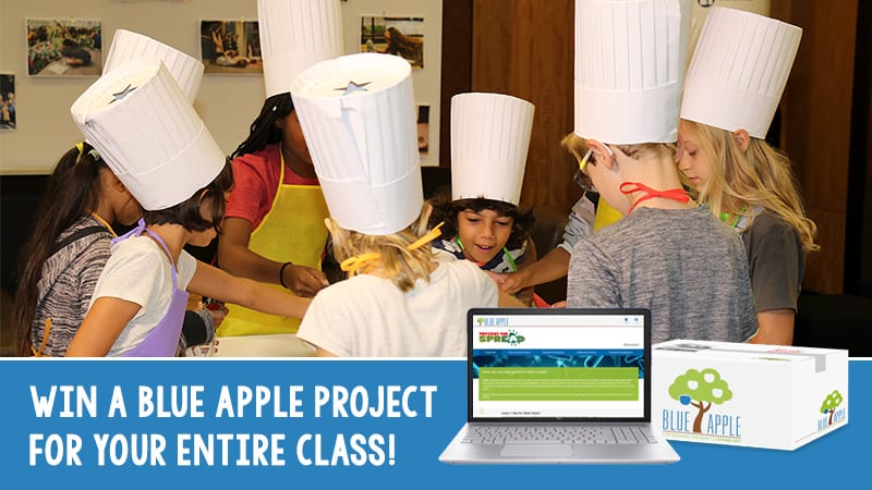 Win a Blue Apple project for the entire class.