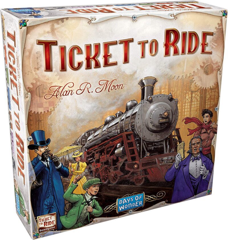 Ticket to Ride, as an example of best board games for teens