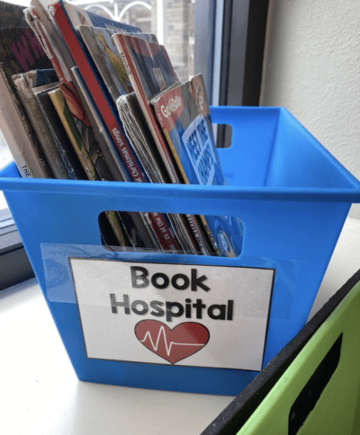 Book hospital bin