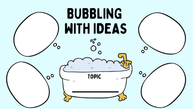 Bubbling with ideas template