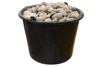 Bucket of rocks for students to throw at school shooter
