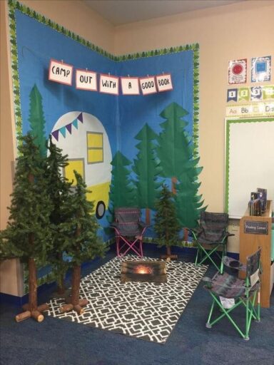 camp out with a good book camping corner classroom