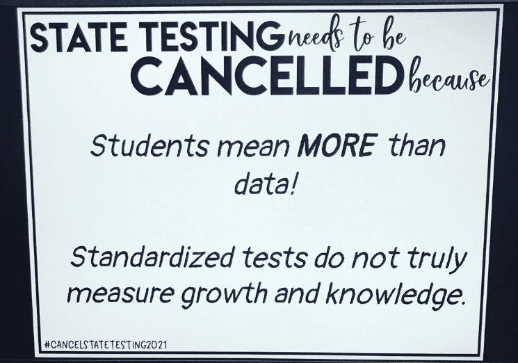 Sign that says students are more important than data
