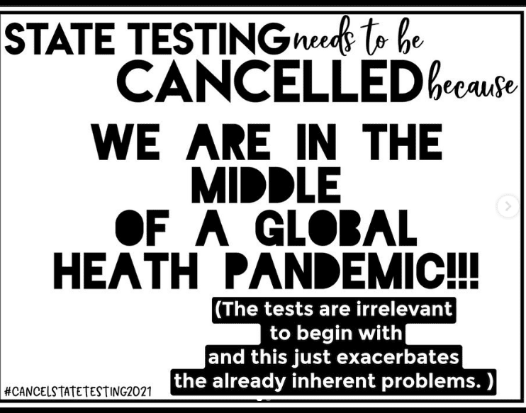 Sign in support of cancel state testing movement