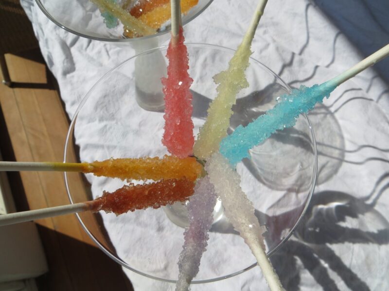 candy sticks that kids can make during a fun friday activity