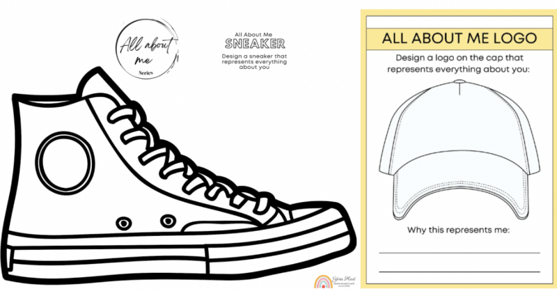 All about me shoe logo