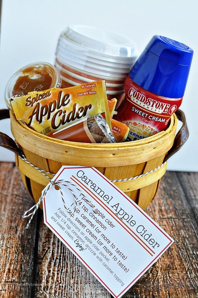 caramel apple cider making kit as example of Thanksgiving gifts for teachers 