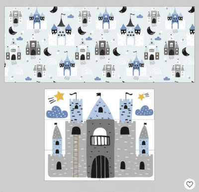 Castle wall decals