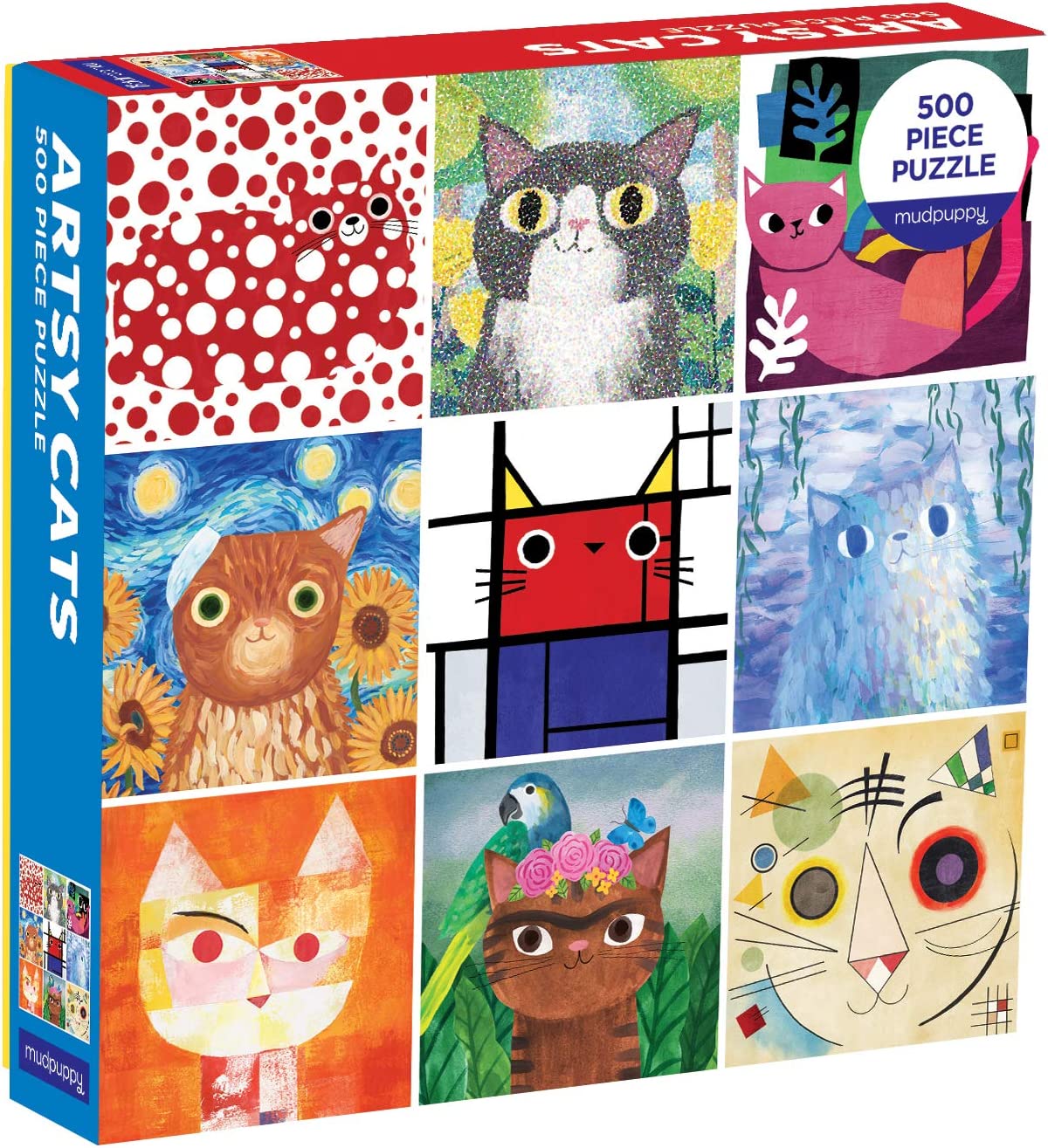 Gifts for Art Teachers: cat artist puzzle