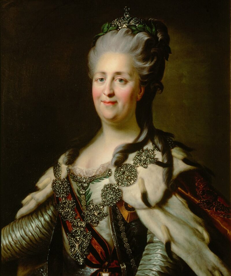 portrait of catherine the great of russia great historical leaders
