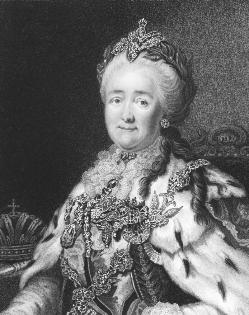 Catherine II of Russia, as an example of famous world leaders
