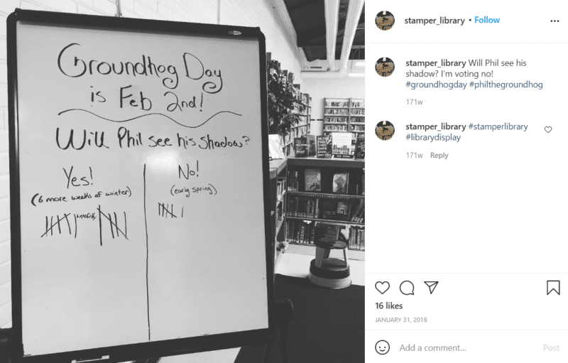 Still of celebrate groundhog day by making simple predictions from Instagram