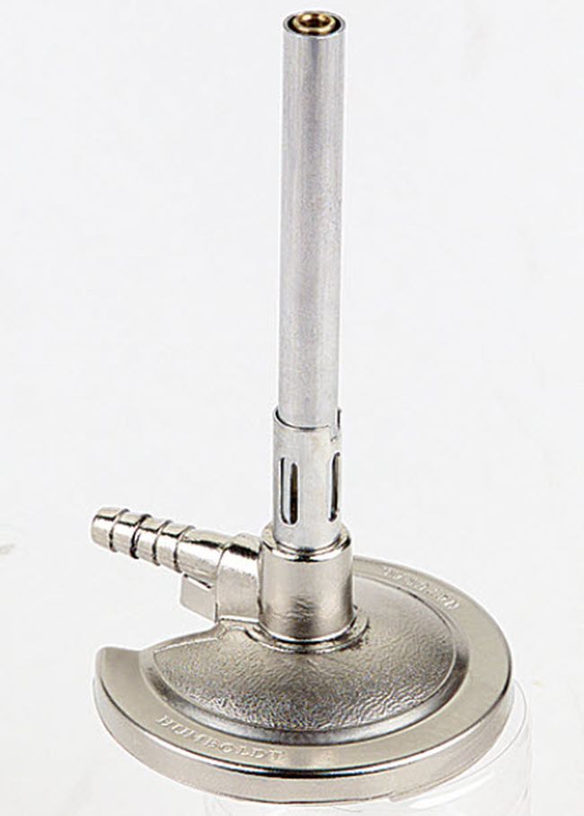 Unlit Bunsen burner for chemistry labs as an example of chemistry lab equipment