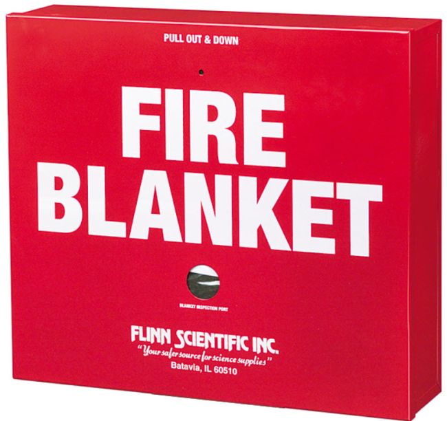 Red Box labeled "Fire Blanket"