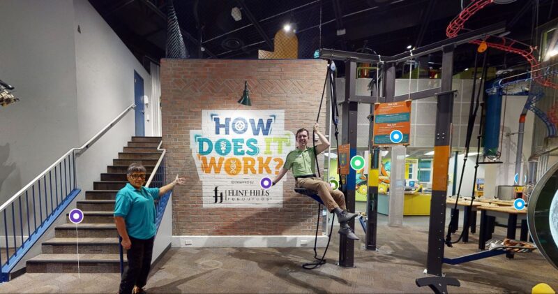 Children's Museum Houston museum educators giving a tour